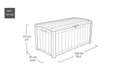 Пластиковый сундук Keter Glenwood 390 л brown