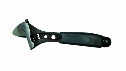 БИБЕР 90014 Ключ разводной "профи" CrV 0-35мм обрезин.ручка 300мм