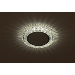 DK LD26 SL/WH Светильник ЭРА декор cо светодиодной подсветкой Gx53, прозрачный
