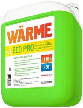 Теплоноситель пропиленгликоль WARME Eco Pro 30, канистра 20 кг