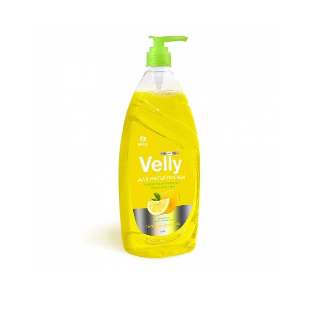 ГРАСС Velly ср-во для мытья посуды. Лимон 1000мл