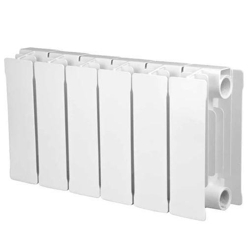 Радиатор биметаллический Radena CS 200 боковое подключение белый 8 секций