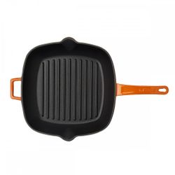 Сковорода-гриль 26*26 см чугун оранжевая LAVA