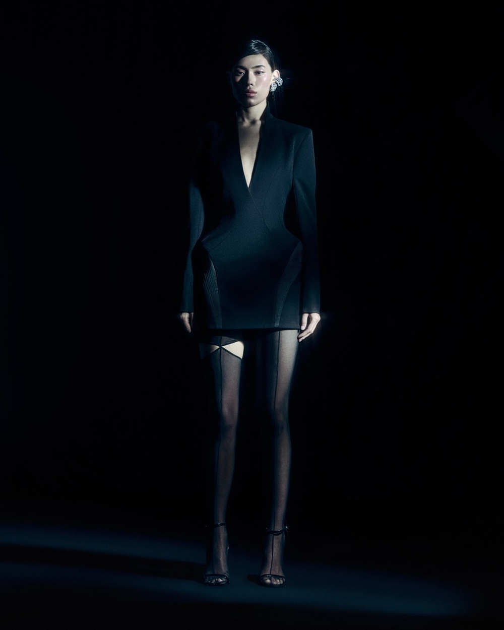 Лосины - чулки черные