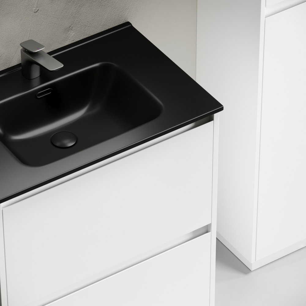 Тумба с раковиной Sancos Libra Floor 70 см LB70FW глянцевый белый