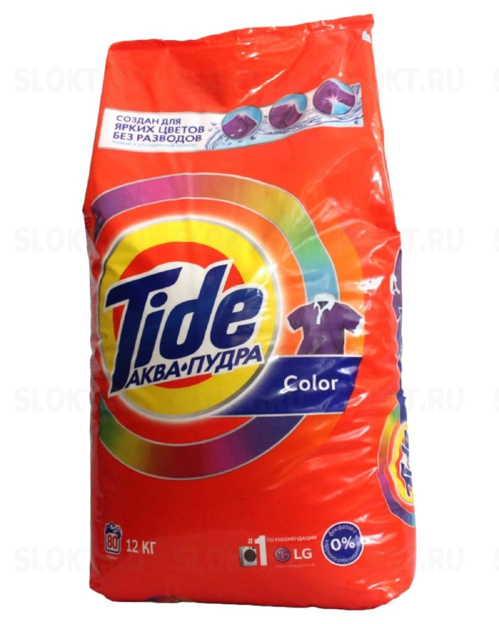 Tide Стиральный порошок автомат Аквапудра Color 12 кг