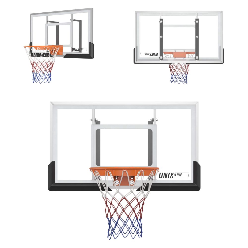 Баскетбольный щит UNIX Line B-Backboard-PC 50&quot;x32&quot; R45
