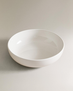 Zara Home набор столовой посуды из каменной керамики, цвет белый, 27 см