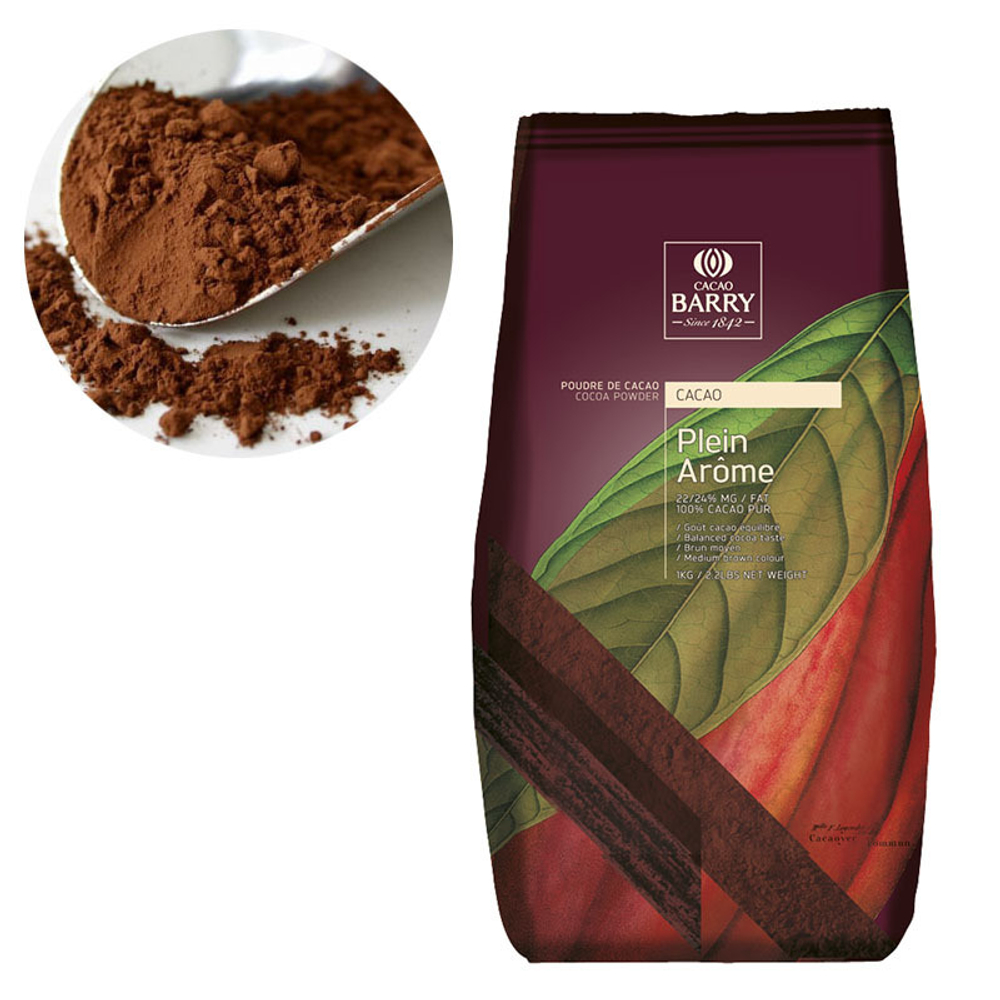 Какао-порошок Plein Aroma 22/24%, Cacao Barry, 1 кг