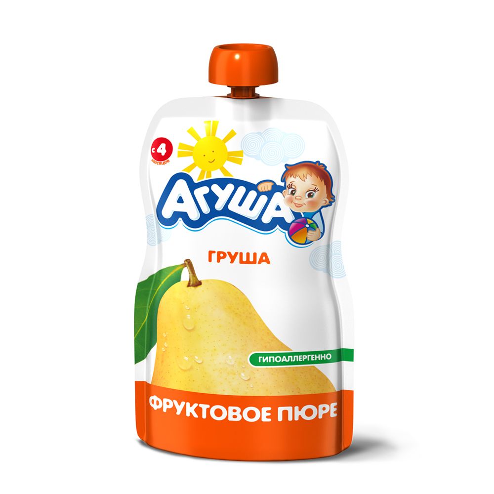 Пюре Агуша, груша, 90 г