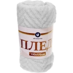 Плед 130*170 см «VIRAGE» вязанный, цвет серый