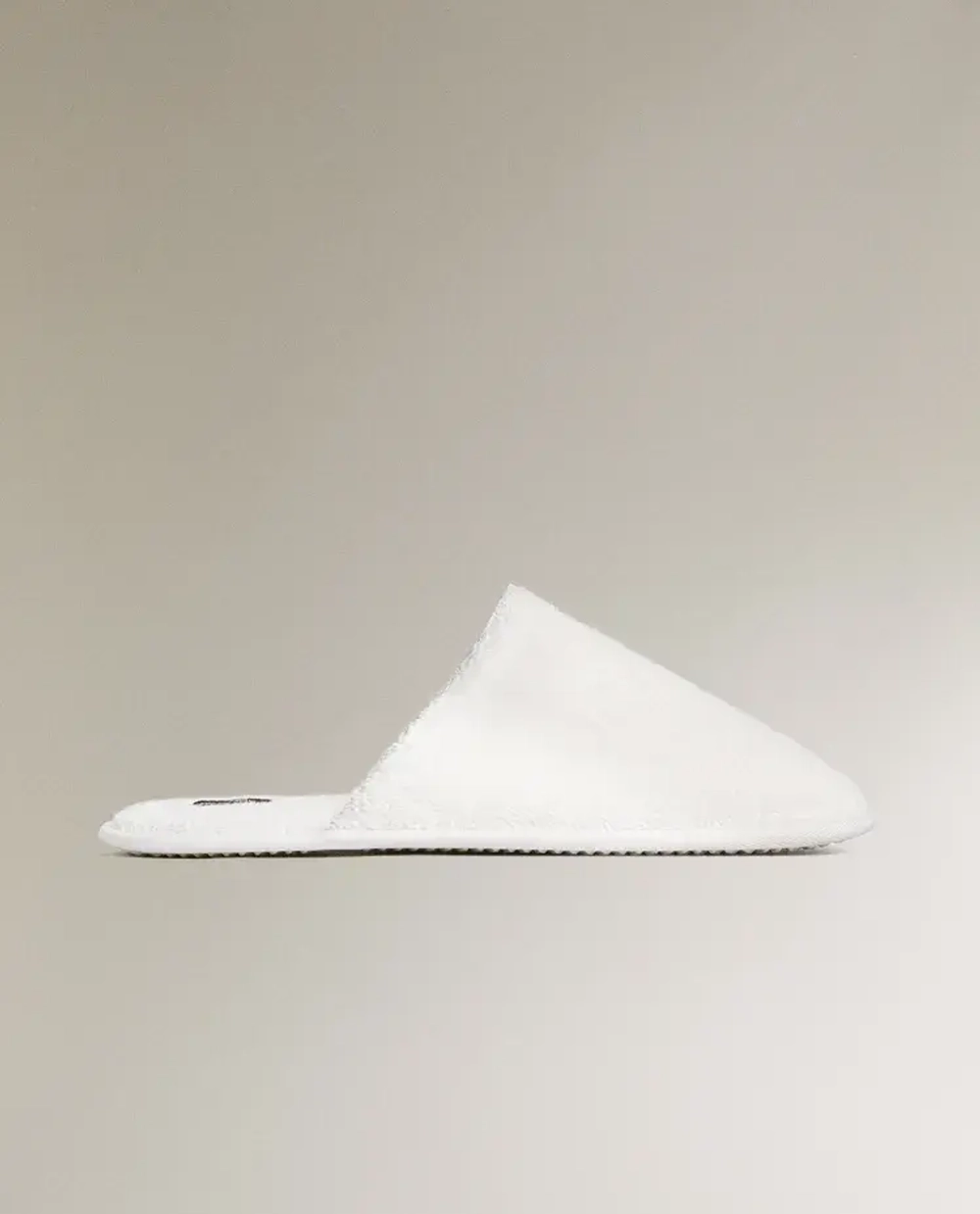 ZARA HOME ТАПОЧКИ ИЗ МАХРОВОЙ ТКАНИ, БЕЛЫЙ