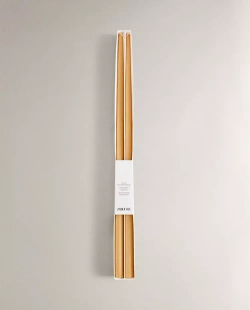 ZARA HOME НАБОР ДЛИННЫХ ДЕКОРАТИВНЫХ СВЕЧЕЙ ( 2 ШТ.), МЕДОВЫЙ