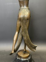 Бронзовая скульптура в стиле Ар-Деко «Танцовщица»
