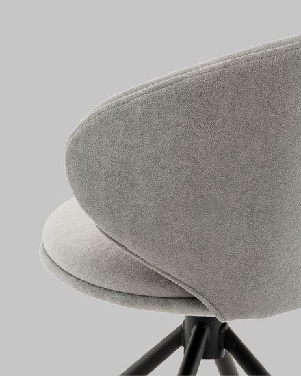 Стул Труфальд велюр светло-серый