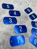 Номерки на ключи металлические