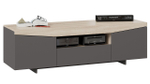 Тумба под телевизор напольная Белый Ясень/Дуб Сонома 160х45х48 см