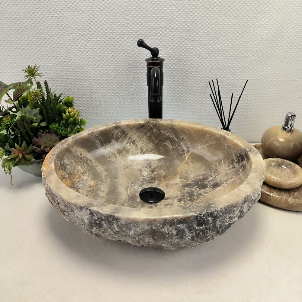 Раковина из оникса Erozy Grey EO-62309 51*41*15 0096