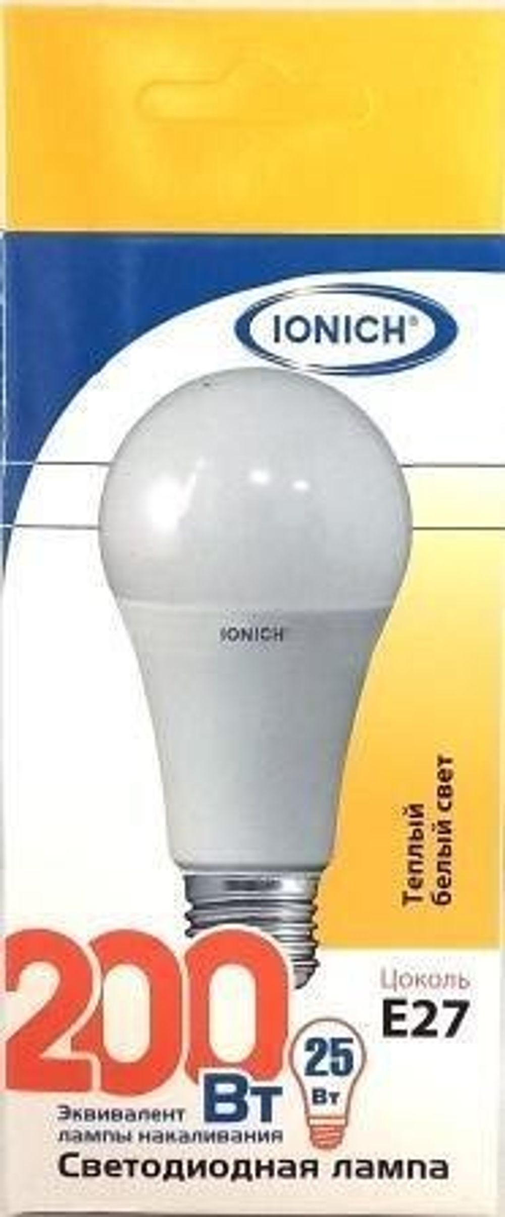 Лампа светодиодная IONICH A60 25Вт 2700К E27