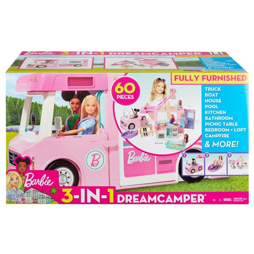 набор Barbie для куклы GHL93 Кемпер 3 в 1