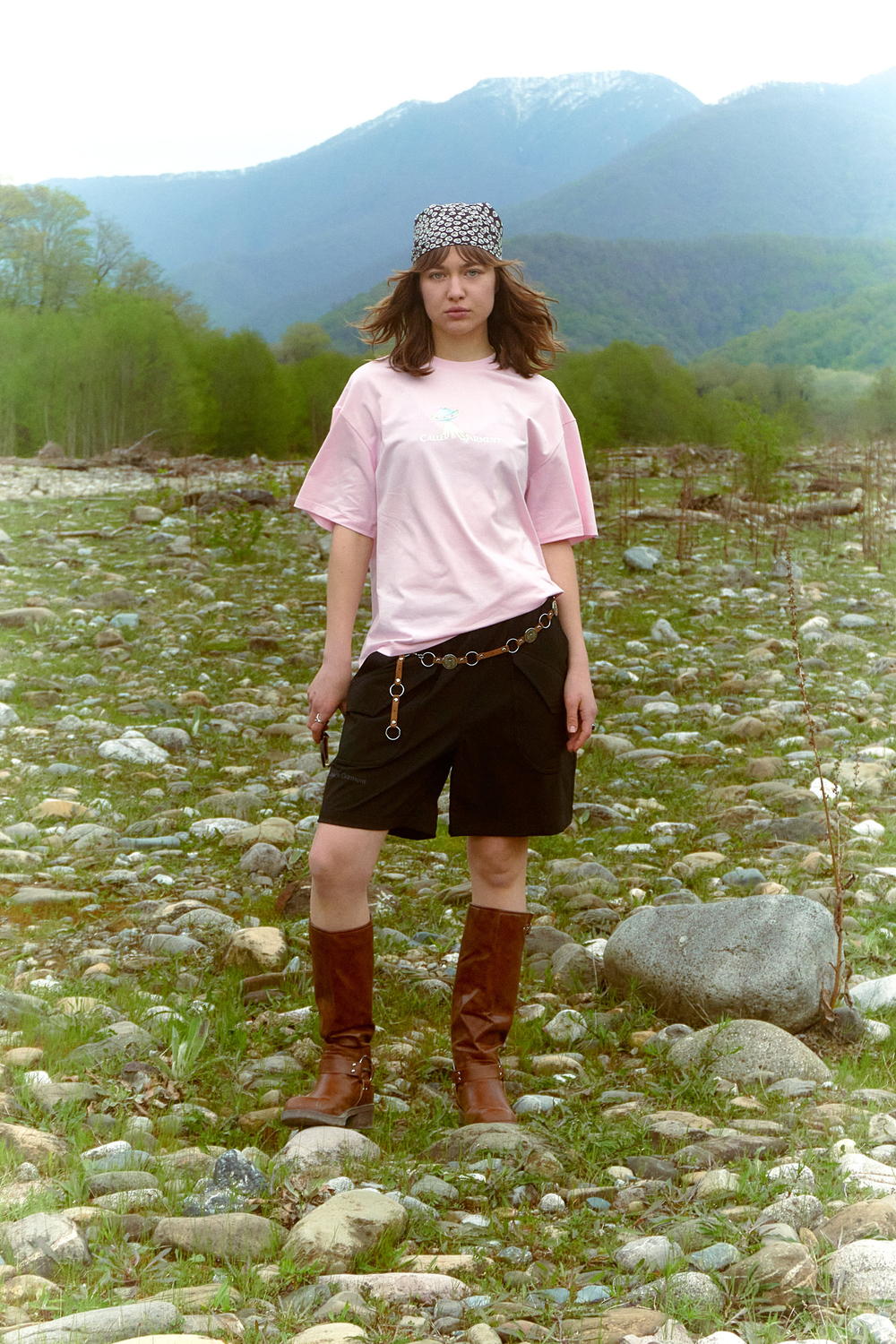 Футболка Called a Garment Flying Saucer T-Shirt "Light Pink"
