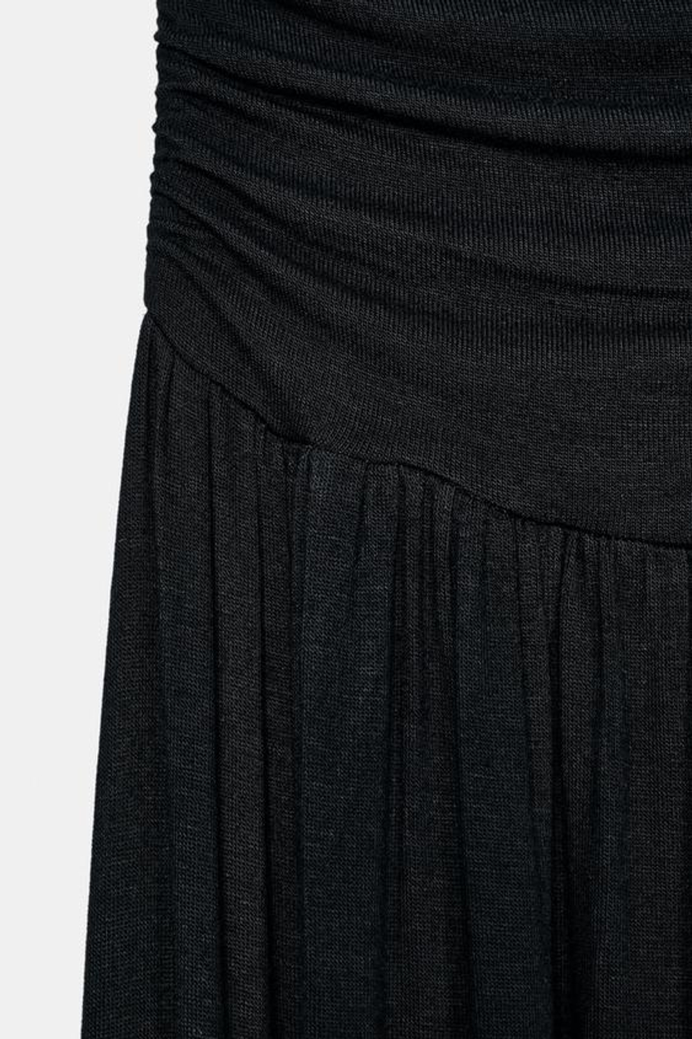 ZARA СТРУЯЩИЕСЯ БРЮКИ BAGGY, ЧЕРНЫЙ