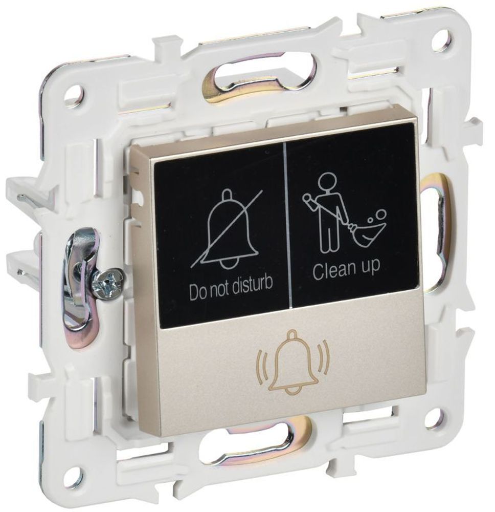 Кнопка звонка SKANDY 10А SK-V17Sh для отелей с индикацией шампань IEK SK-V14-2-10-K37 Кнопка звонка SKANDY 10А SK-V17Sh для отелей с индикацией шампань IEK SK-V14-2-10-K37