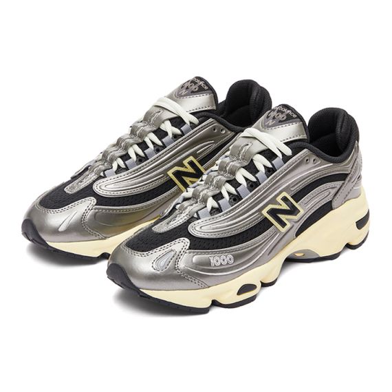 New Balance NB 1000 Беговые кроссовки Низкие Серебристо-черные Унисекс