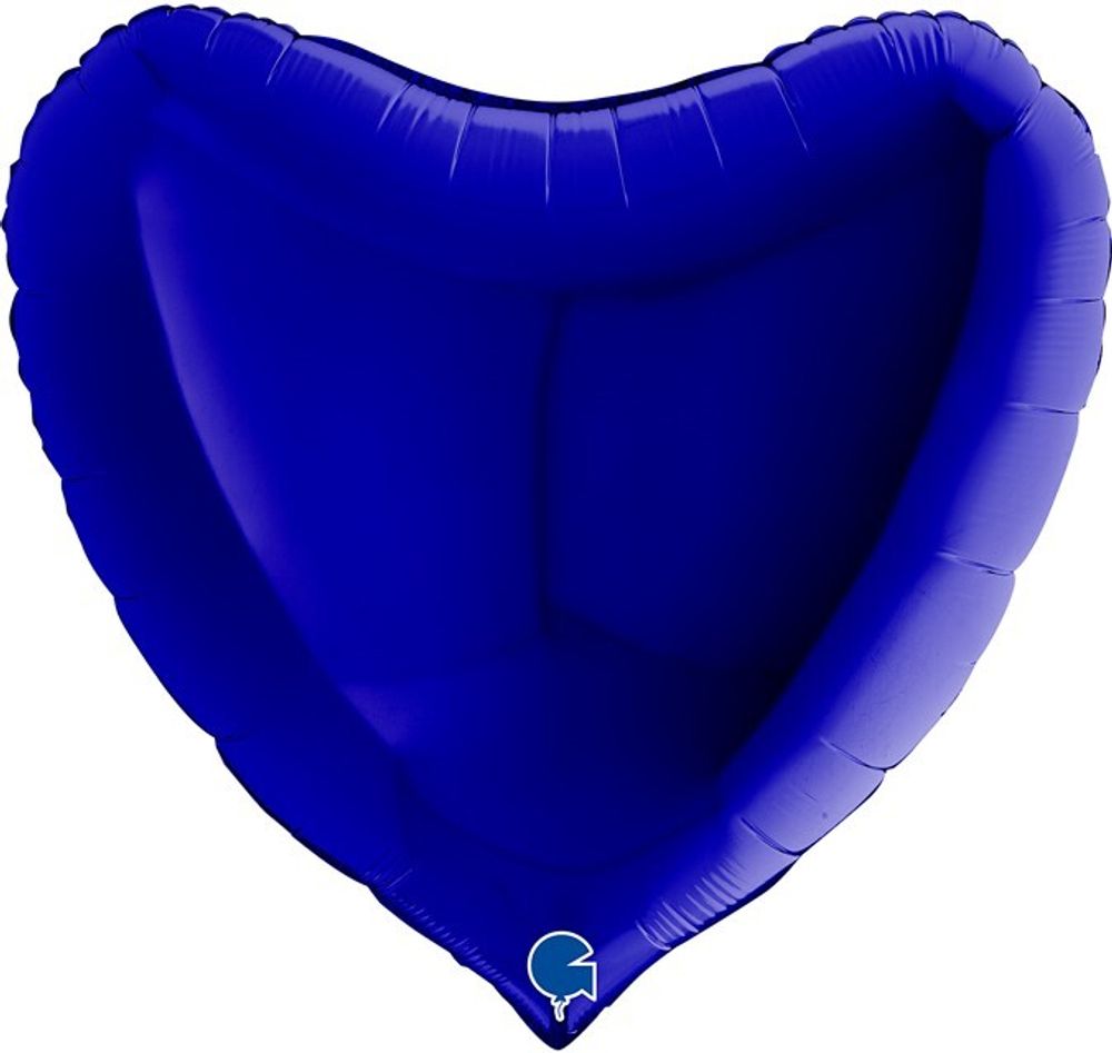 Gr (18&#39;&#39;/46 см) Сердце, Темно-синий, 1 шт.