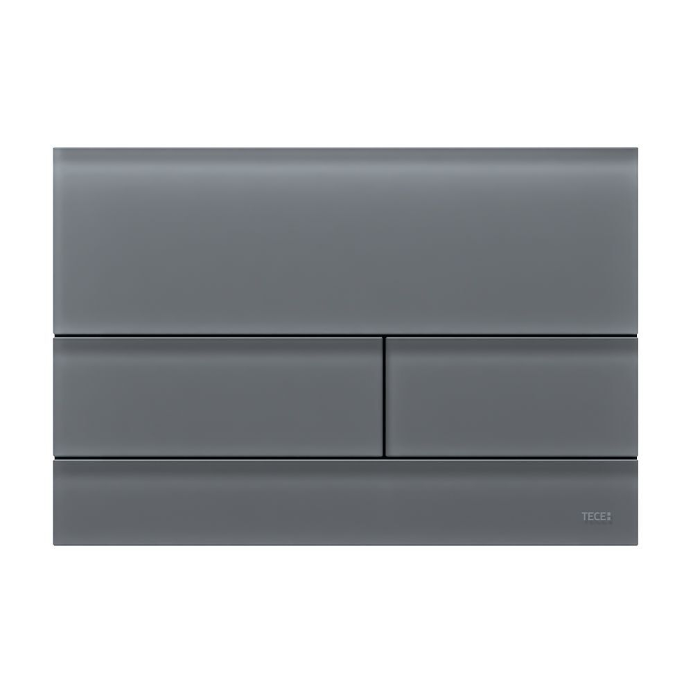 TECE 9240826 Панель смыва с двумя клавишами стеклянная TECEsquare , серый