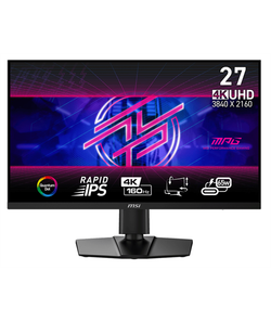 Монитор MSI MPG 274URF QD 27" 16:9 UHD(3840x2160)Rapid IPS Flat,0.5ms,HDR400,1000:1,100M:1,400nit,178/178,2xHDMI 2.1,DP 1.4,USB-C,2xUSB Type-A,USB Type-B,Tilt,Swivel,Height,VESA,160Hz,Black,1y w-ty
