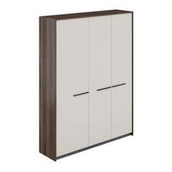 RF.505.DA.PG.L / Шкафы высокие: широкий и узкий, 1540х410х1994 / корпус: дуб адриа, фасады: жемчужно-серый