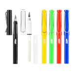 Карандаш вечный, чернографитный, Basir, с ластиком, разноцветные яркие цвета корпуса, 6 шт