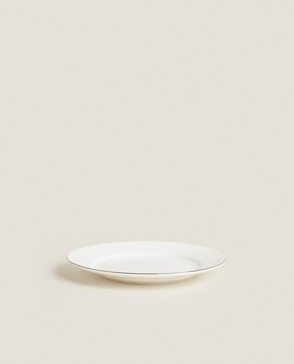 Zara Home тарелка пирожковая из костяного фарфора, цвет золотой, 16.8 см