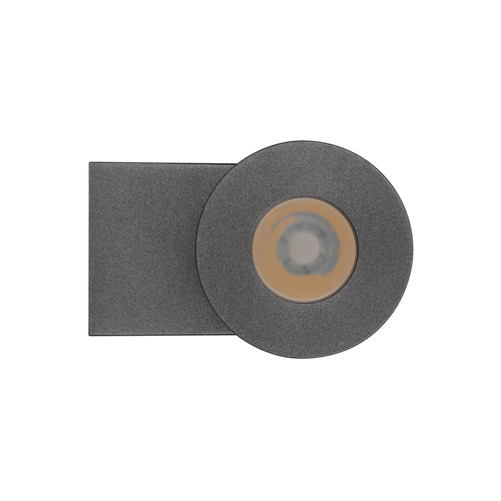 Светильник LGD-RAY-WALL-R65-12W Warm3000 (GR, 6 deg, 230V) (Arlight, IP65 Металл, 3 года) 049984(1)