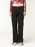 Женские Брюки Black Front Ruched Tech