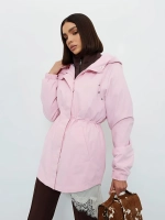 Ветровка с капюшоном удлиненная