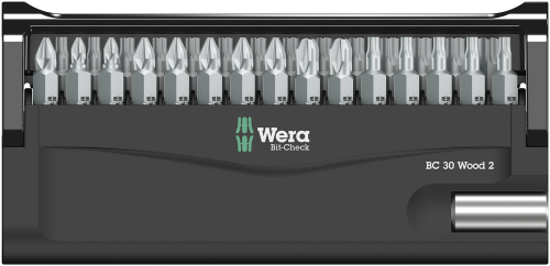 Набор бит Wera Bit-Check 30 Wood 2 05057432001