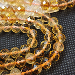 Цитрин, бусина огранка, 6мм, высокое качество