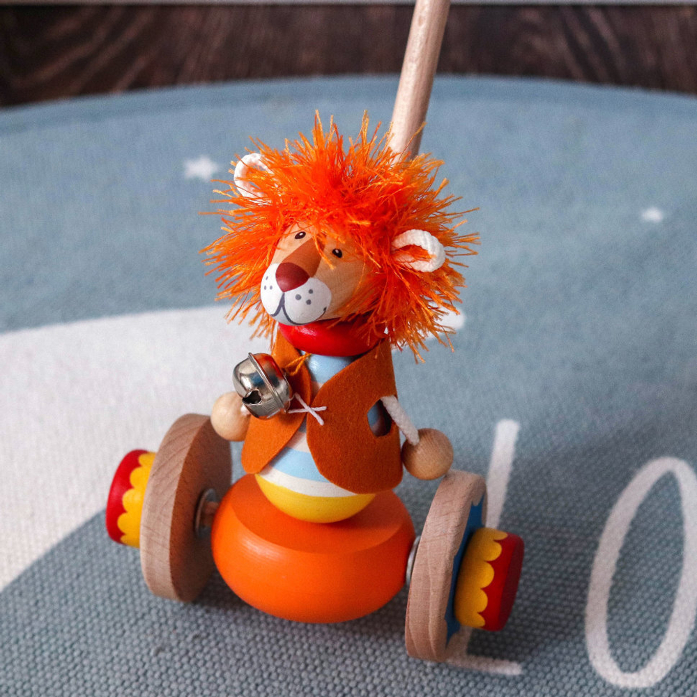 Каталка на палочке "Лев Бонифаций", Вальда