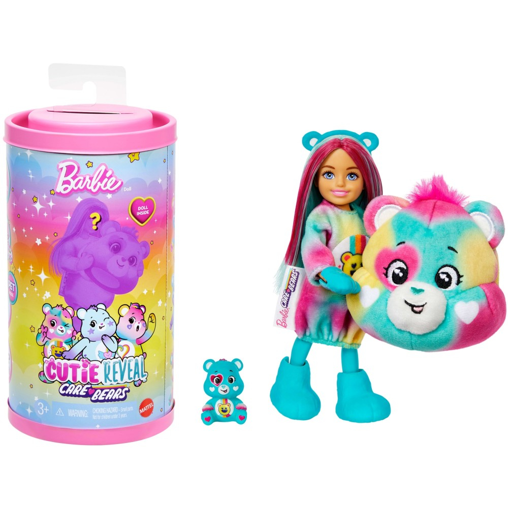 Barbie x Care Bears - Кукла Челси Медвежата Заботы Сюрприз Cutie Reveal JGH75