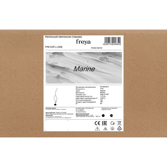 Напольный светильник (торшер) Freya FR6103FL-L50B