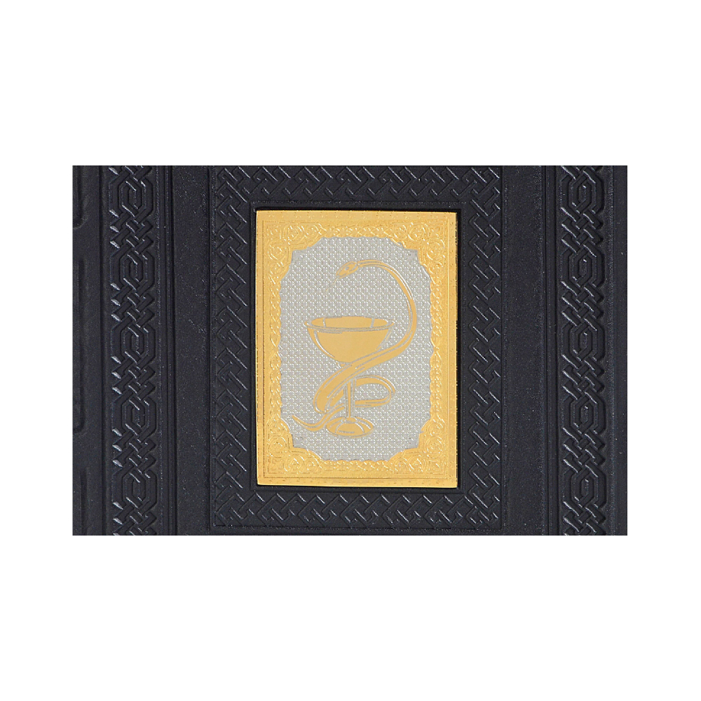 Ежедневник А5 «Медику-6» с накладкой покрытой золотом 999 пробы