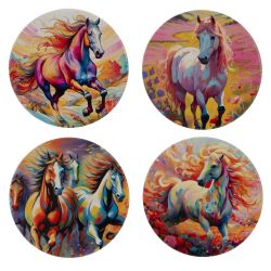 GAEM Декоративная подставка под горячее "Лошадь", D 10 см, L10 W10 H0,5 см, 4в.