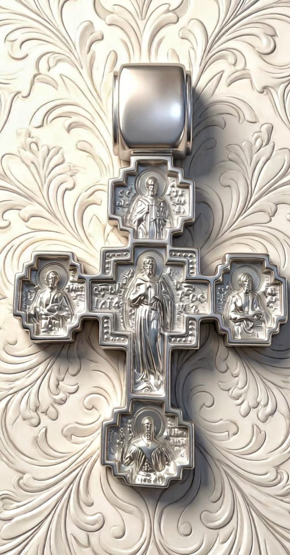 Ювелирный крест из серебра 925 пробы