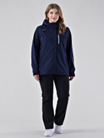 Женская куртка-виндстоппер софтшелл на флисе БР 221/21836-1_208 Темно-синий