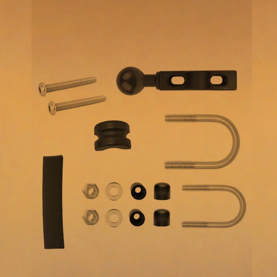 Держатель боковой на руль или бачок типоразмер B шар 1 дюйм алюминий