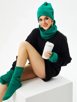 Рукавички-трансформеры из футера с начесом