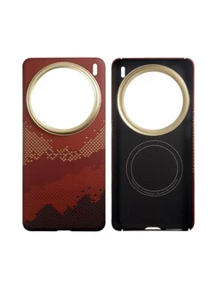 Карбоновый чехол для Vivo X200 Pro mini с MagSafe Солнечный свет золотой горы (Sunlight of the Golden Mountain)
