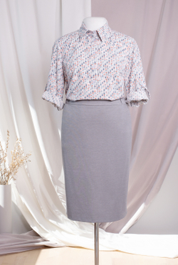 Юбка женская 3449зп, серый #47С013449зп